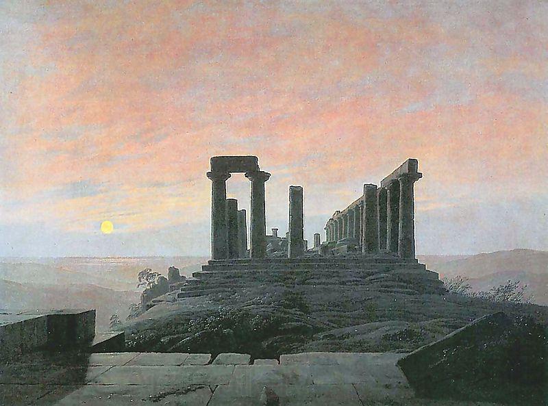 Caspar David Friedrich Der Tempel der Juno in Agrigent Spain oil painting art